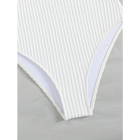 Damen High-Waist Badeanzug mit Cut-Out EB