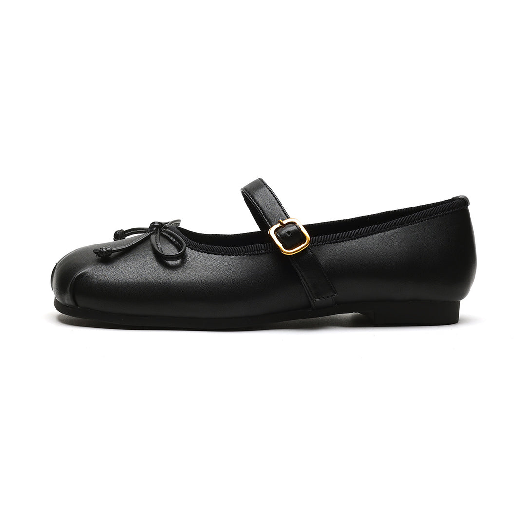 Damen Ballerinas mit modischem Schnallenakzent EB