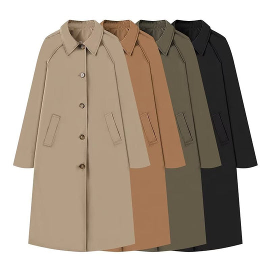 Damen elegante Übergangsjacke mit praktischen Taschen EB