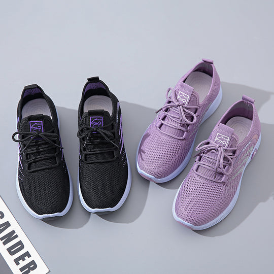 Damen atmungsaktive Laufschuhe mit flexibler Sohle und innovativem Obermaterial EB