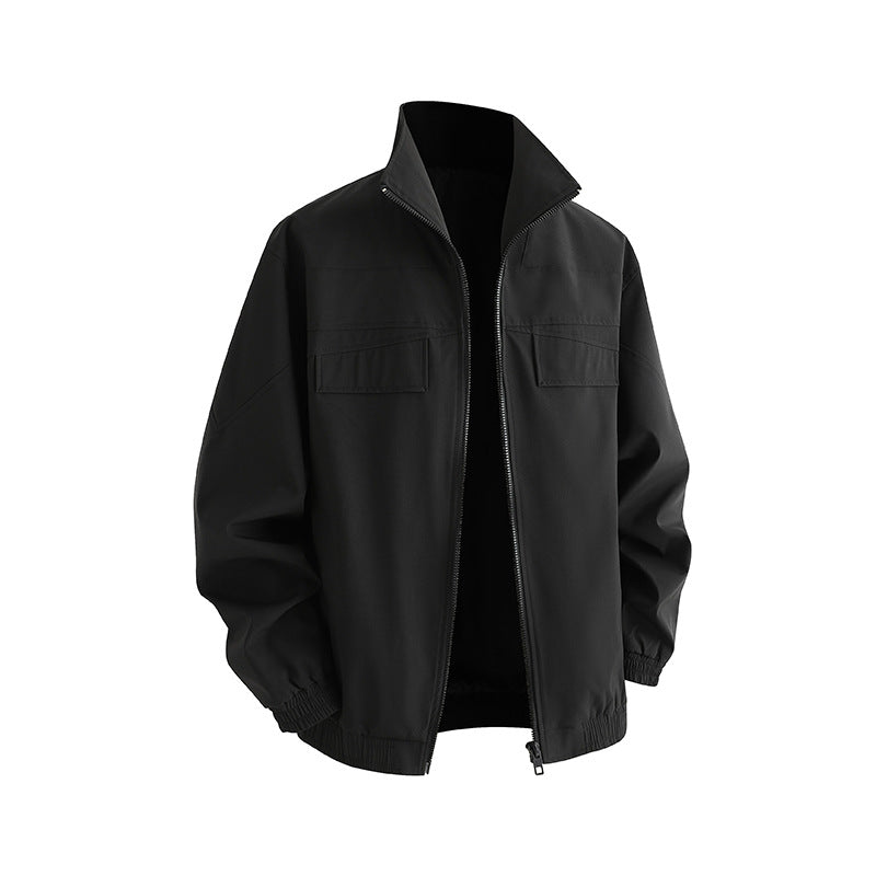 Herren Freizeitjacke mit praktischen Taschen und hohem Kragen EB