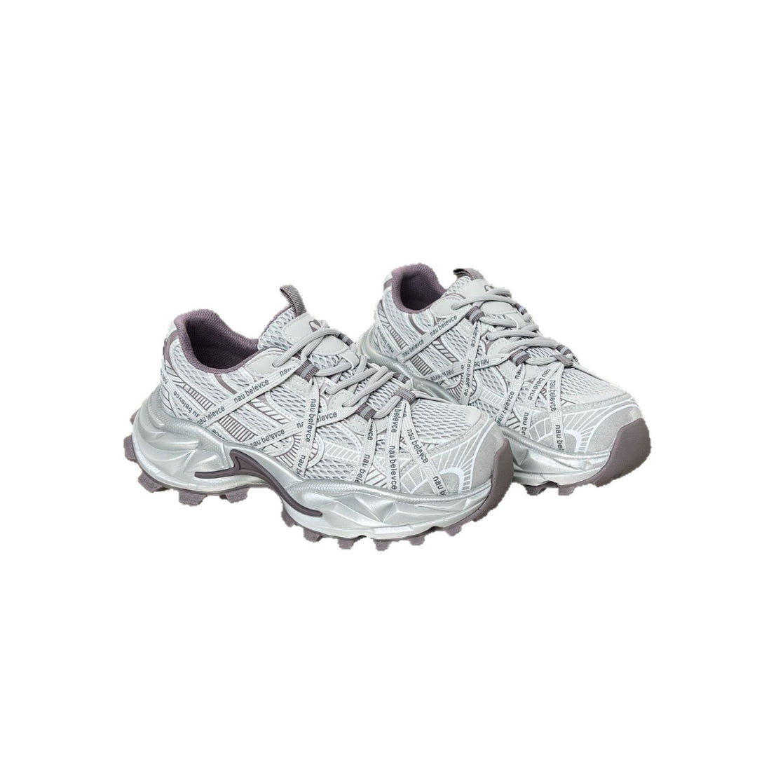 Damen Sportliche Lauf-Sneaker mit innovativem Mesh-Design und rutschfester Sohle EB