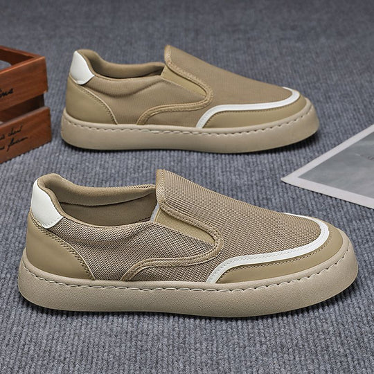Damen Slip-On Freizeitschuhe mit atmungsaktiver Mesh-Oberfläche und bequemer Sohle EB