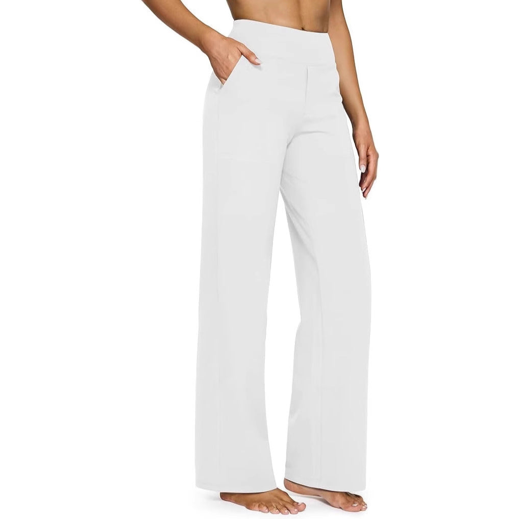 Damen Weitgeschnittene Lounge-Hose mit elastischem Bund EB