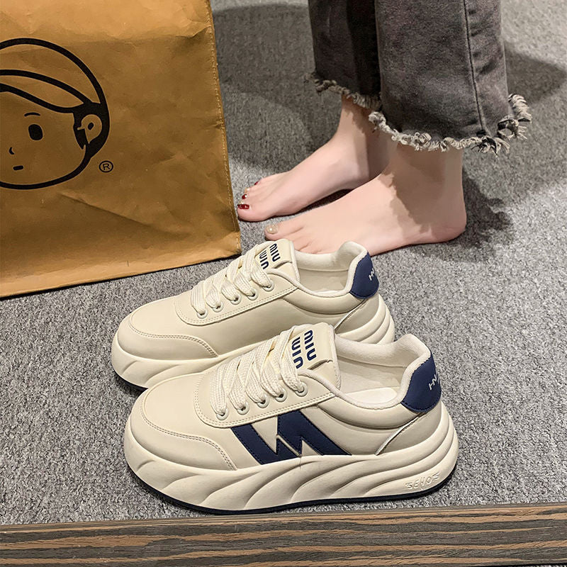 Damen modische Sneaker mit einzigartiger Sohlenstruktur und atmungsaktivem Obermaterial EB