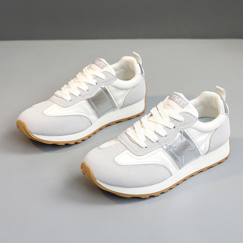 Damen sportliche Sneakers mit atmungsaktiver Mesh-Oberfläche und dämpfendem Sohlenprofil EB
