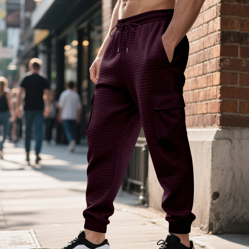 Herren Cargo-Jogginghose mit elastischem Bund und zahlreichen Taschen EB