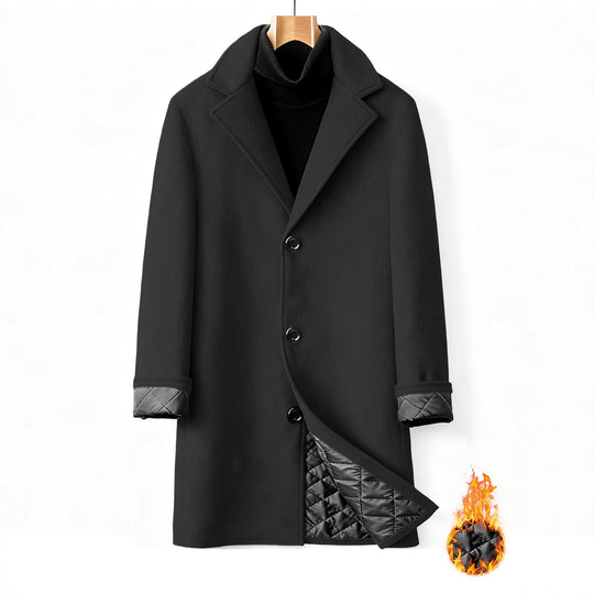 Herren eleganter und stilvoller Übercoat EB