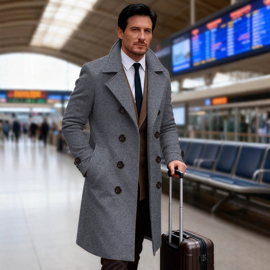 Herren eleganter Doppeltunnelmantel EB