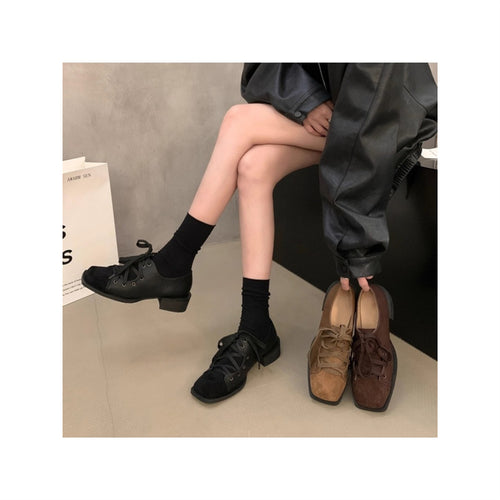 Damen bequeme Schnürschuhe mit modischer Schnürung EB