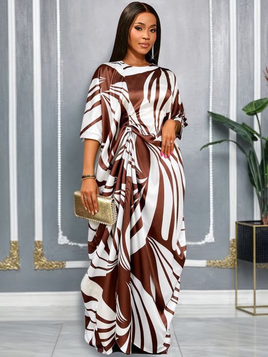 Damen luxuriöser Kaftan mit auffälligem Muster EB
