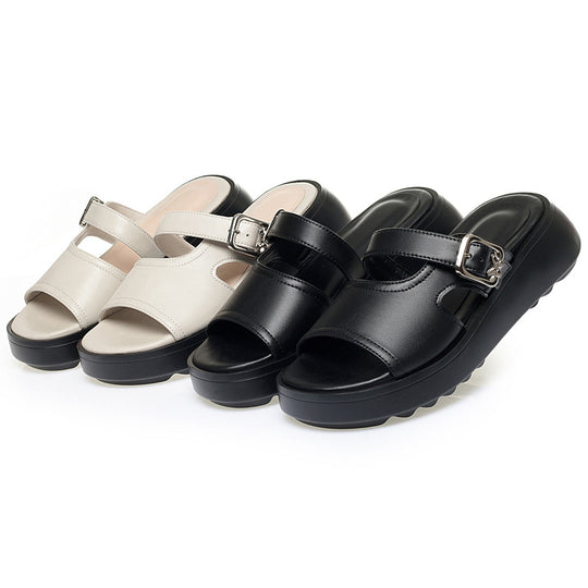 Damen Komfortable Riemchensandalen mit verstellbarem Riemen und gepolsterter Sohle EB