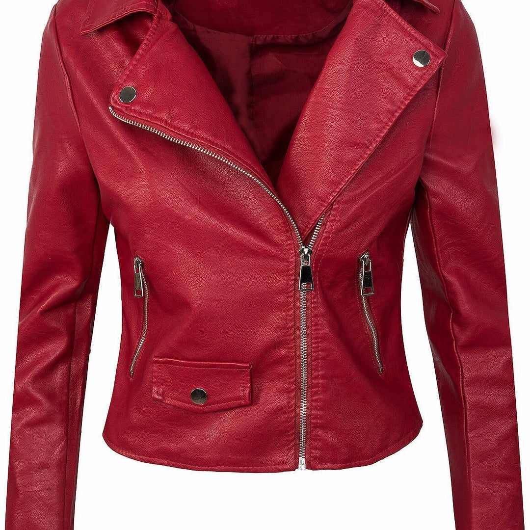 Damen stylische Bikerjacke aus hochwertigem EB