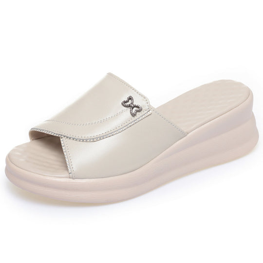 Damen Bequeme Plattform-Riemensandalen mit stilvollem Detail EB