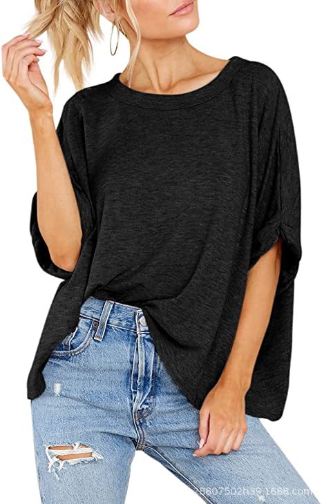 Damen lässiges Oversized T-Shirt EB