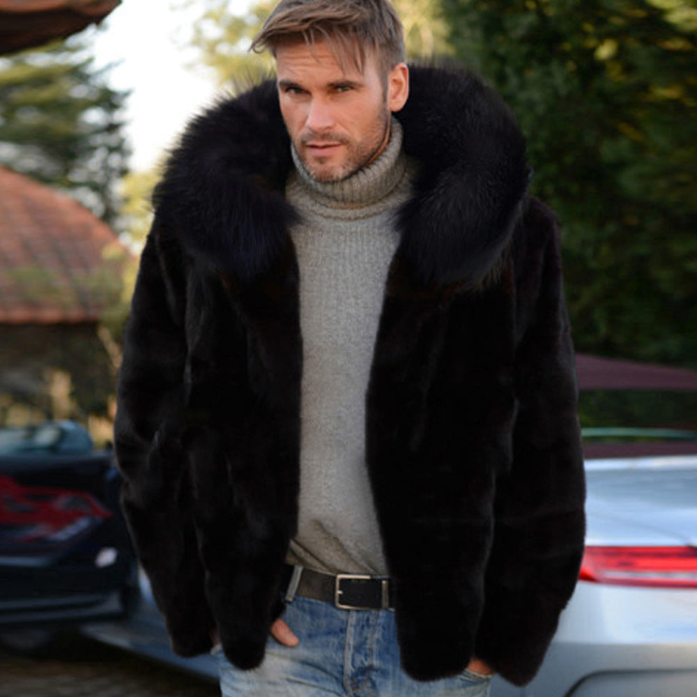 Herren Kunstfelljacke EB