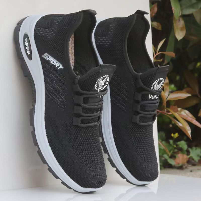 Damen Sportliche Sneakers mit elastischem Obermaterial und rutschfester Sohle EB
