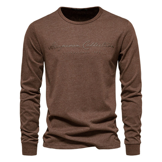 Herren Langarmshirt mit zeitgemäßer Schriftzug EB