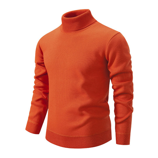 Herren Rollkragenpullover aus weichem Strick mit strukturiertem Design EB