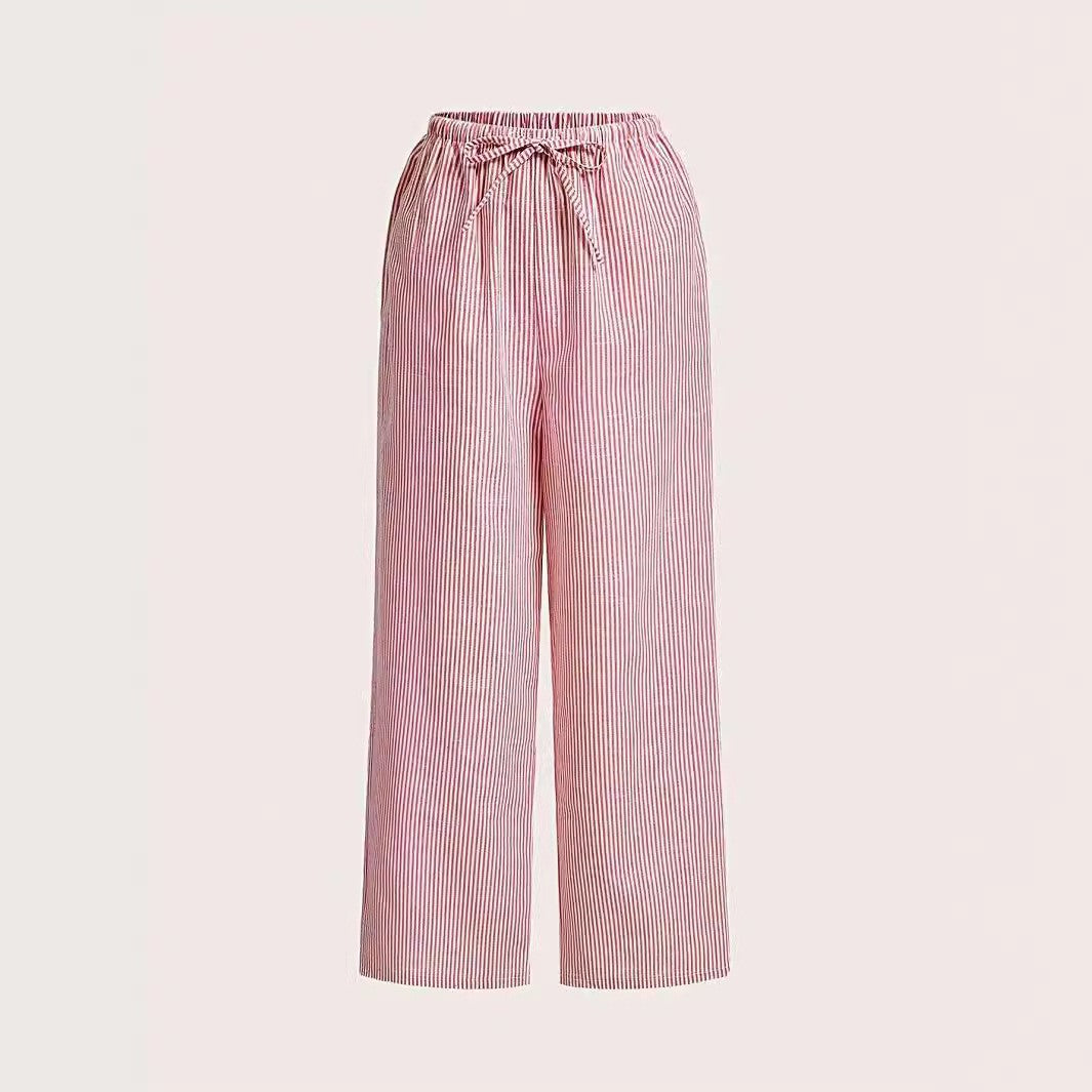 Damen Hochtaillierte Freizeithose mit breitem Bein EB