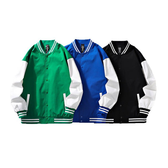 Herren sporty Bomberjacke mit Kontrastärmeln EB
