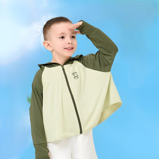 Jungen atmungsaktive Kapuzenjacke mit UV-Schutz EB