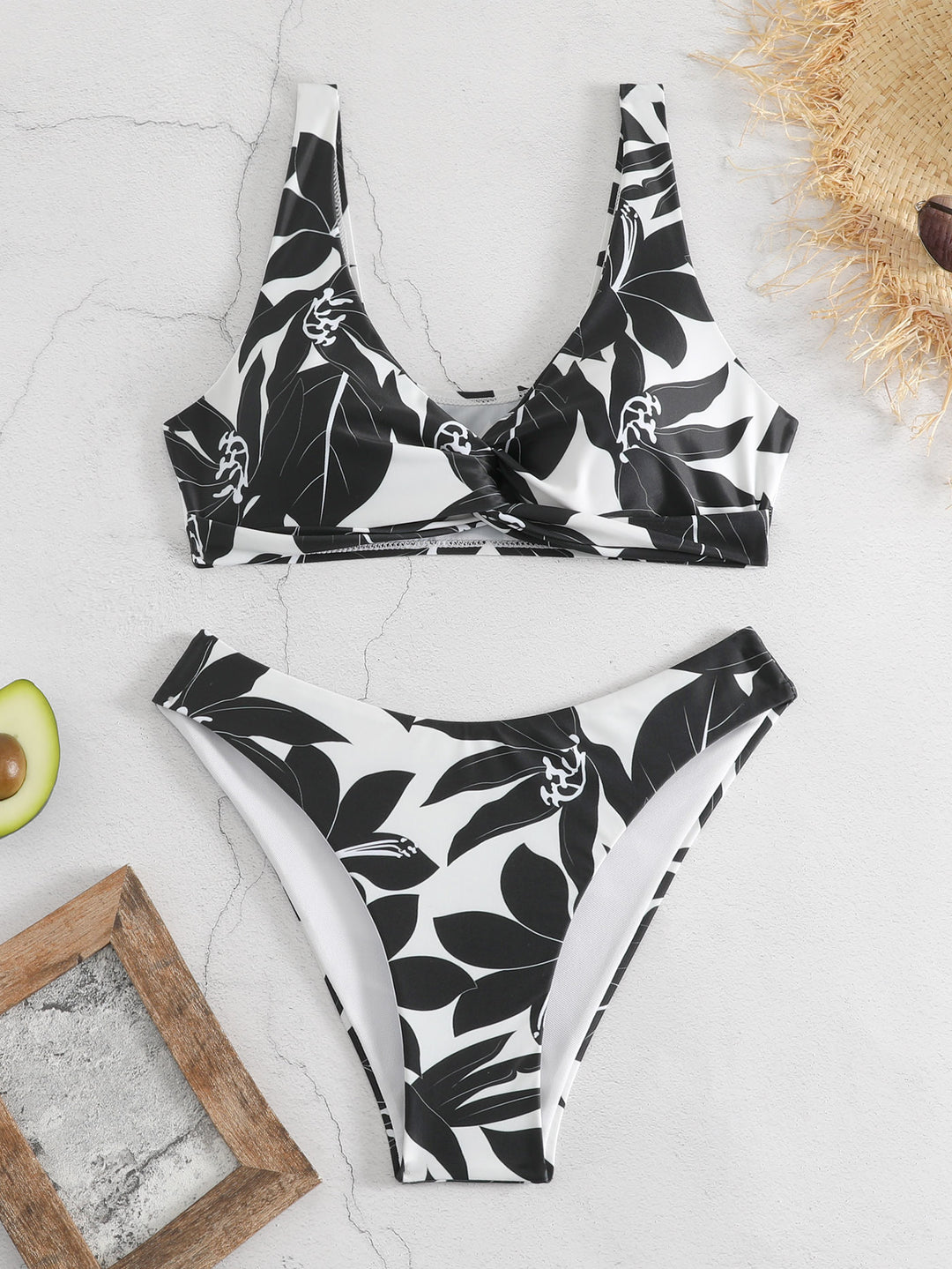 Damen Bikini-Set mit floralem Design EB