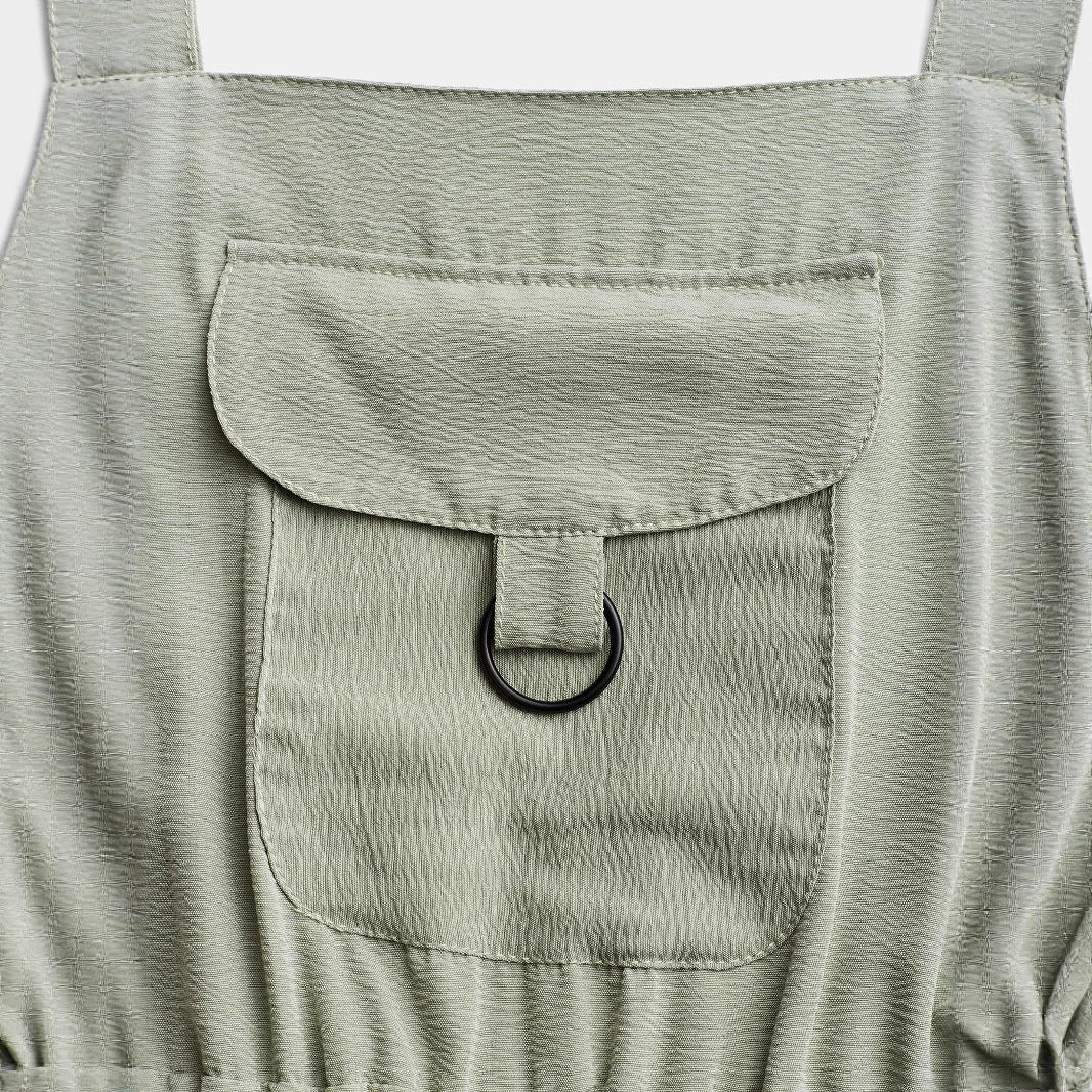 Damen Overall mit verstellbaren Trägern und praktischen Taschen EB