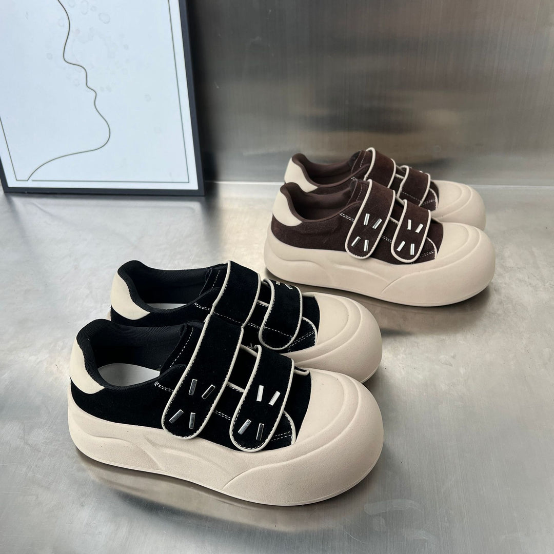 Damen Innovative Chunky Sneakers mit praktischen Klettverschlüssen EB