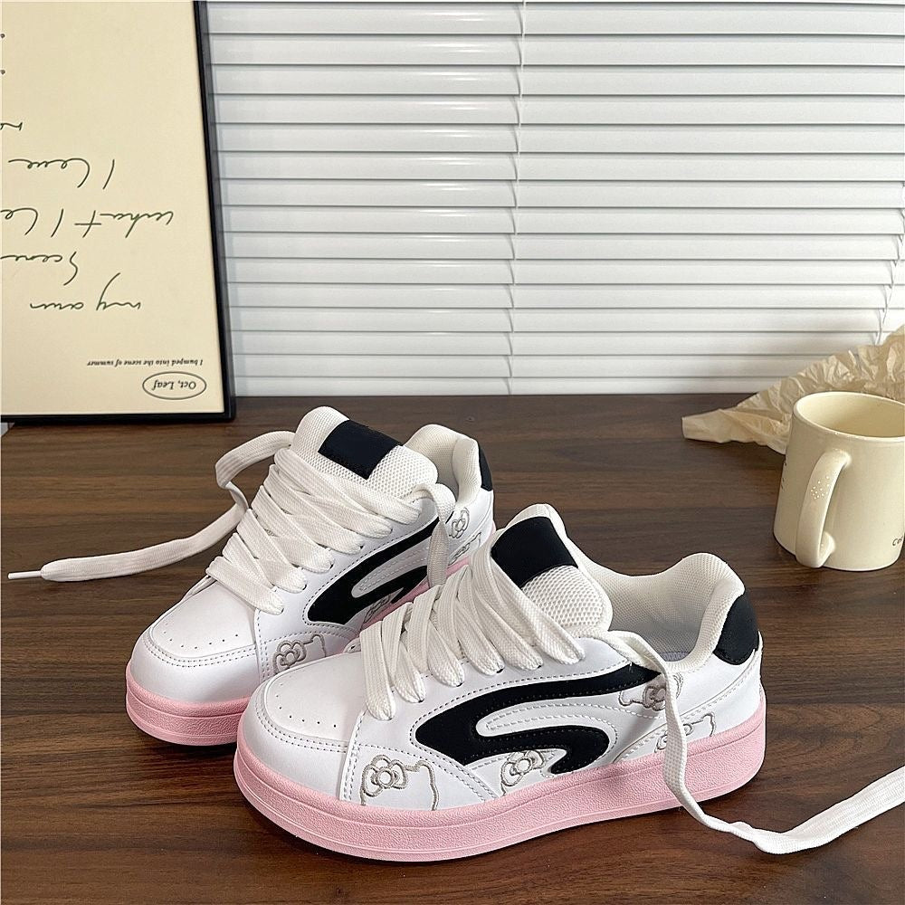 Damen Sport Sneakers mit trendigem Grafikdesign und bequemer Polsterung EB