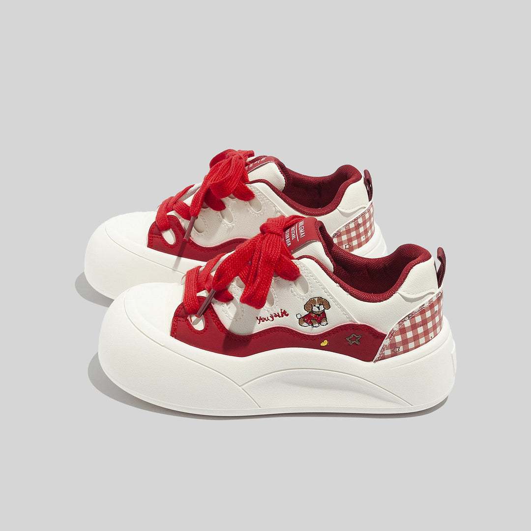 Damen Sneakers mit verspieltem Tiermotiv und komfortabler Dämpfung EB