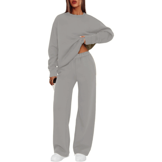 Damen nan lässiges Sweatshirt und weite Jogginghose Set EB