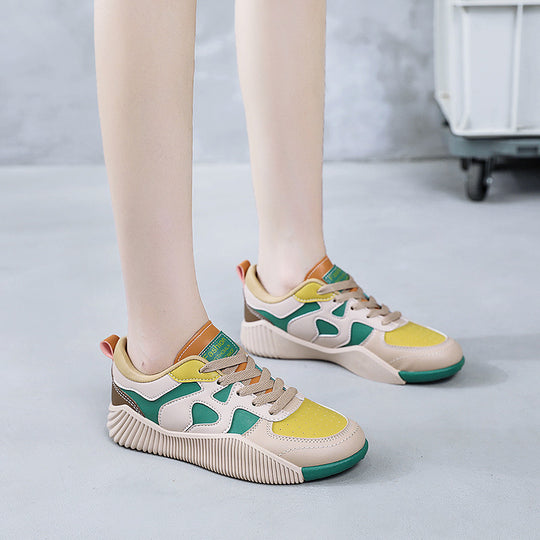 Damen modische Sneaker mit atmungsaktiver Oberflächenstruktur und rutschfester Sohle EB