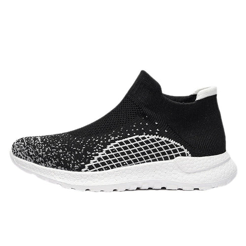 Damen Freizeit-Laufschuhe mit atmungsaktivem Strickdesign und rutschfester Sohle EB