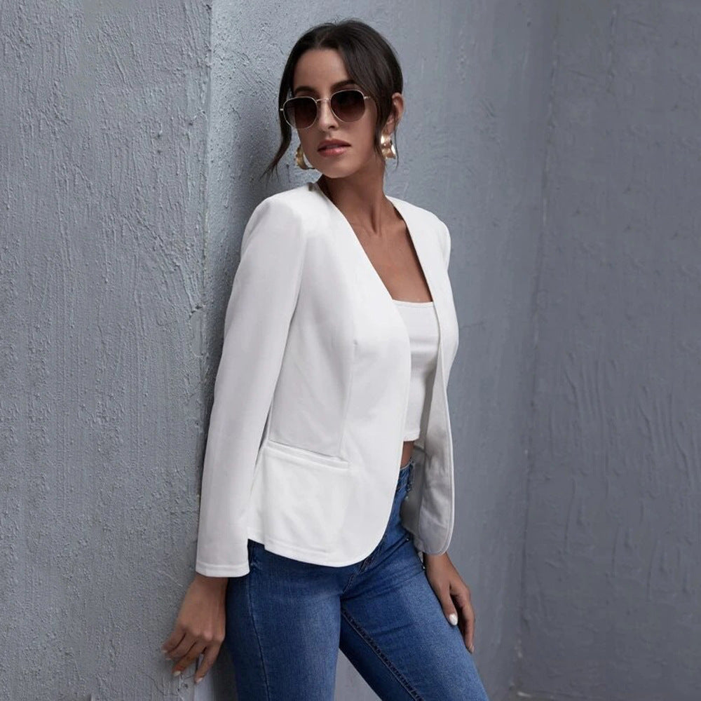 Damen Elegante Blazerjacke mit modernem Schnitt und praktischen Taschen EB