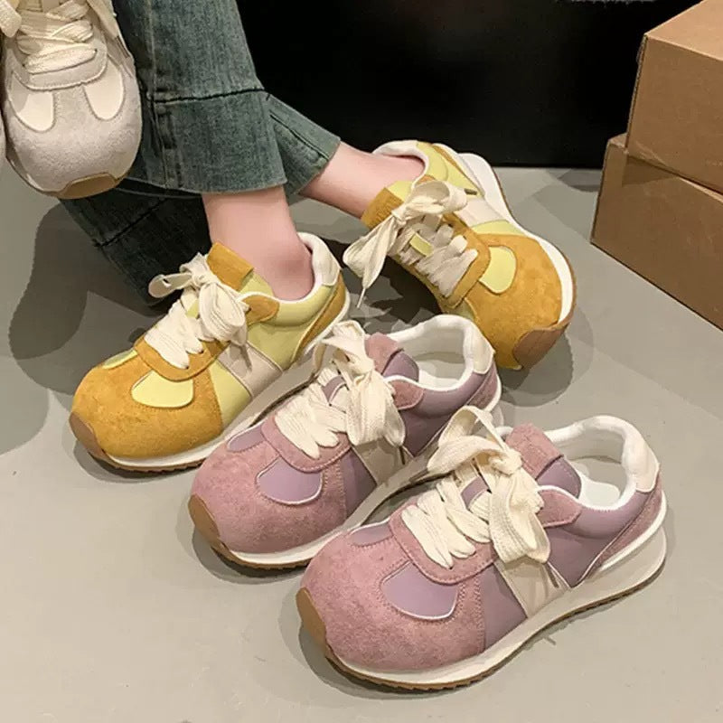 Damen Fashion Sneakers mit weich gepolsterter Sohle und atmungsaktivem Obermaterial EB