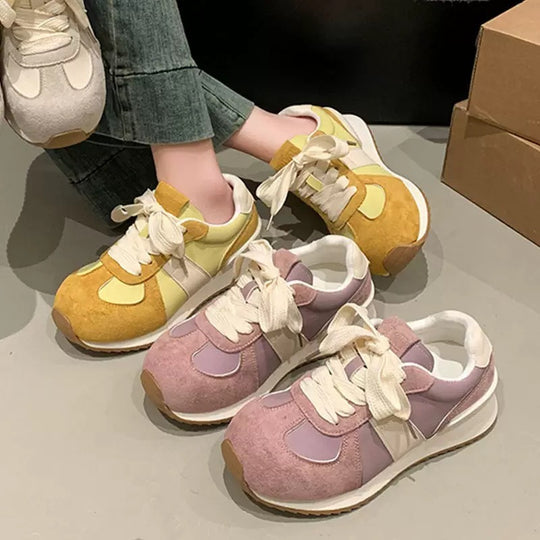 Damen Fashion Sneakers mit weich gepolsterter Sohle und atmungsaktivem Obermaterial EB