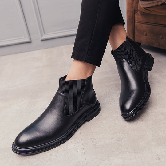 Damen Elegante Chelsea-Stiefel mit seitlichem Reißverschluss und bequemer Innensohle EB