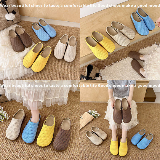 Damen Komfortable und stilvolle Clogs aus weichem Material EB