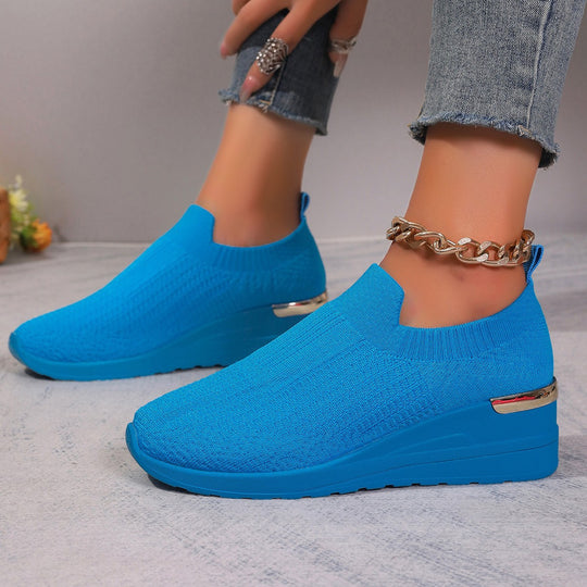 Damen bequeme Sneakers im Leopardenmuster EB