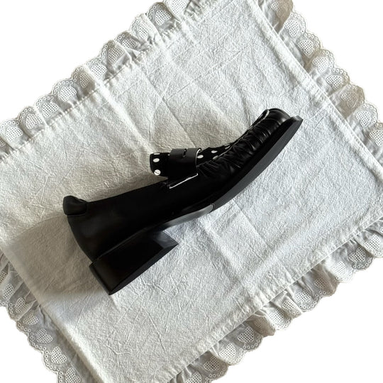 Damen Mokassins mit modernem Polka-Dots-Design und komfortabler Sohle EB