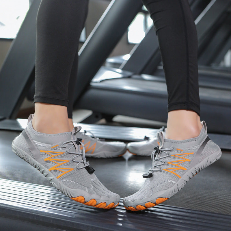 Damen Barfuß-Sportschuhe mit rutschfester Sohle und elastischem Schnellschnürsystem EB