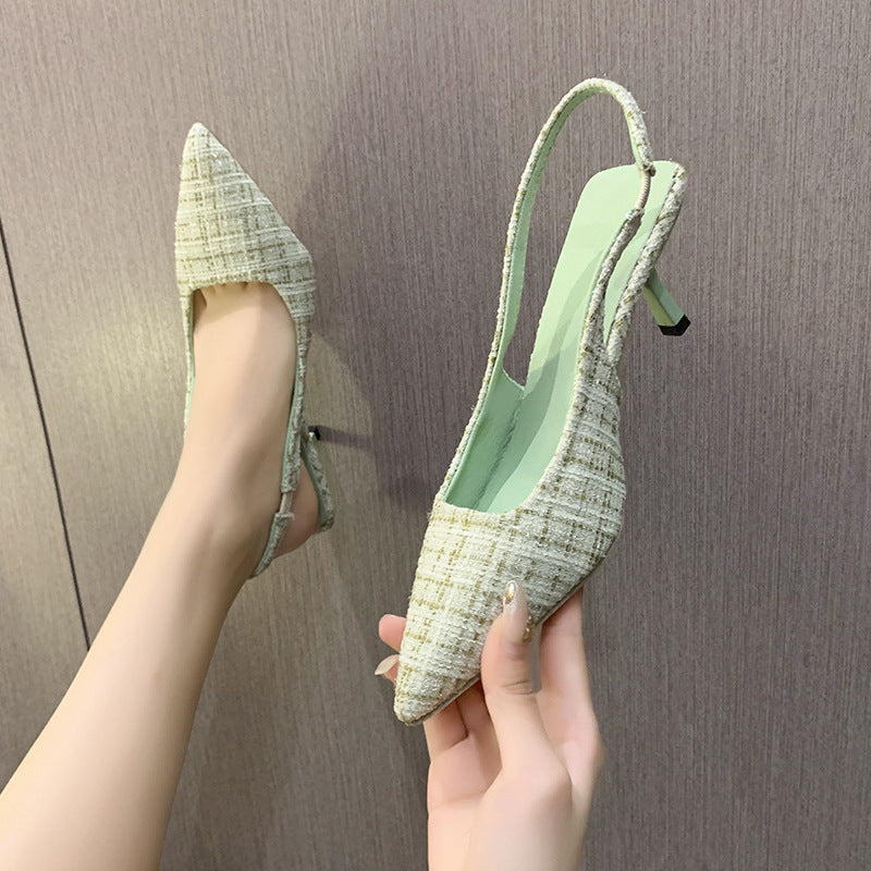 Damen elegante Slingpumps mit feiner Textur EB