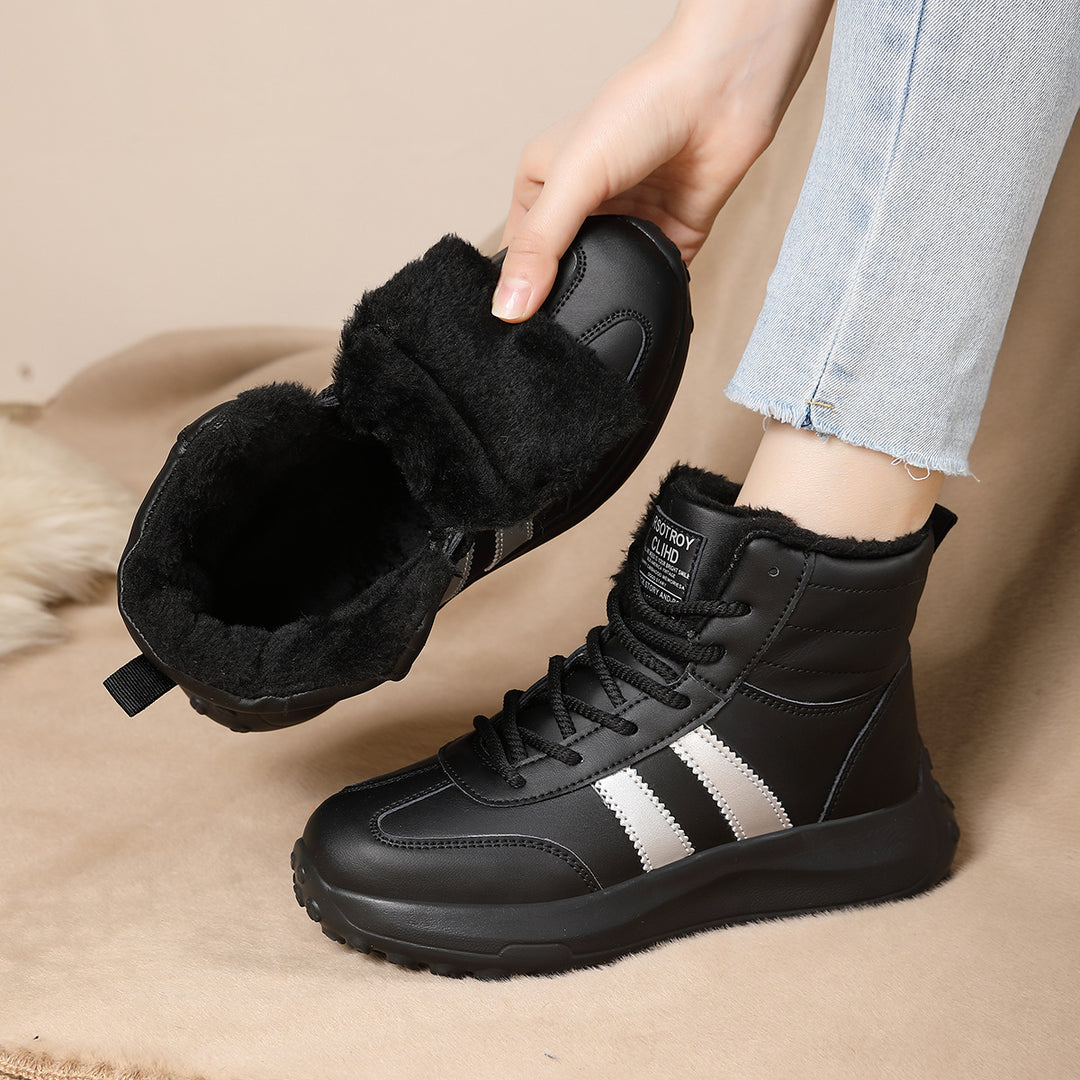 Damen Hohe und isolierte Winterstiefel mit rutschfester Sohle EB
