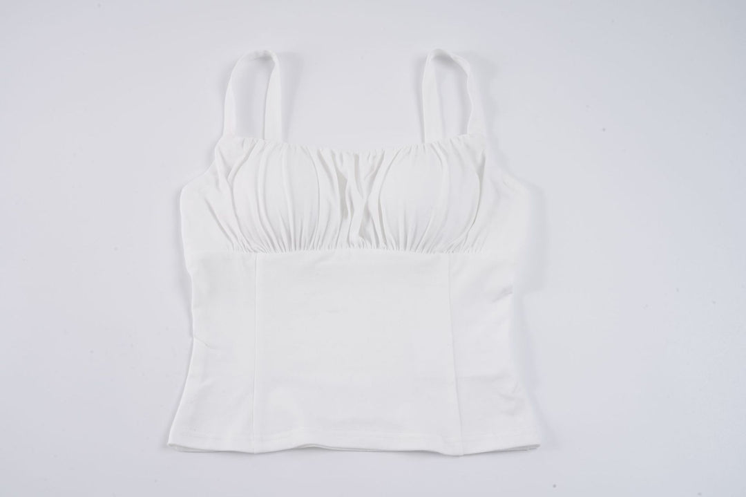 Damen-Bustier-Oberteil mit schmeichelnder Passform und feinen Rüschen EB