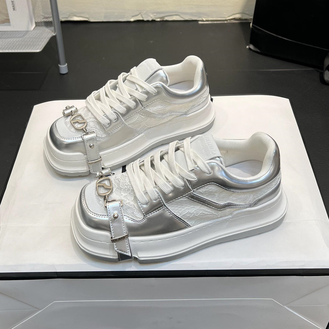 Damen modische Sneaker mit robustem Obermaterial und einzigartigem Design EB