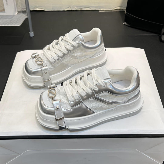 Damen modische Sneaker mit robustem Obermaterial und einzigartigem Design EB