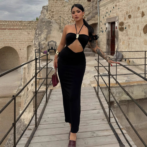 Damen figurbetontes Abendkleid mit schulterfreiem Design und eleganter Drapierung EB