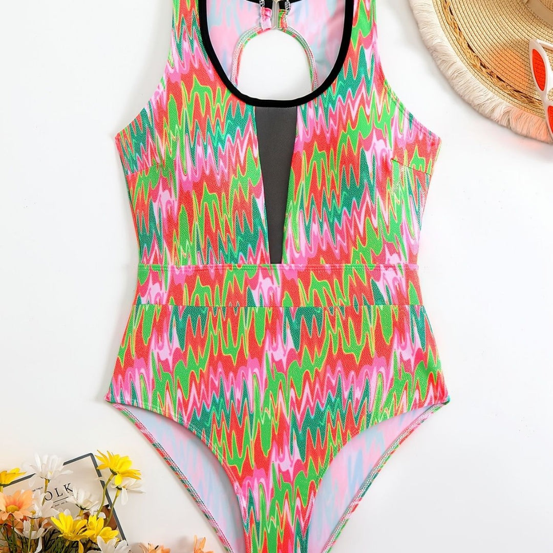 Damen Schwimmanzug mit modischem Cut-Out EB
