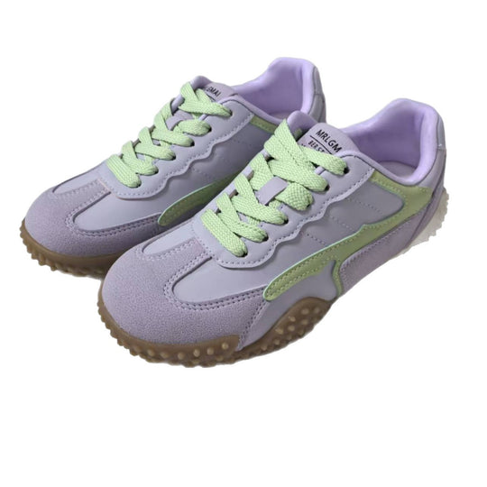 Damen Sportliche Sneakers mit atmungsaktiver Oberflächenstruktur und rutschfester Sohle EB